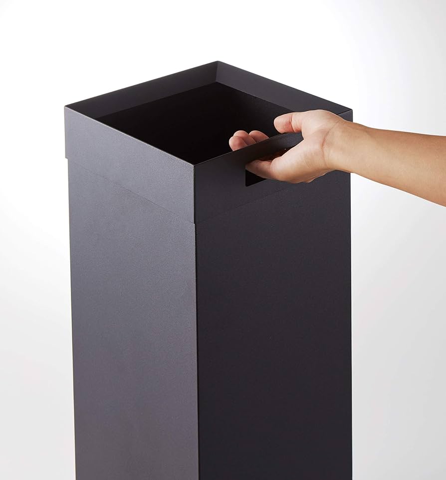 Amazon｜ごみ箱 トラッシュカン タワー 角型ロング 27L ブラック